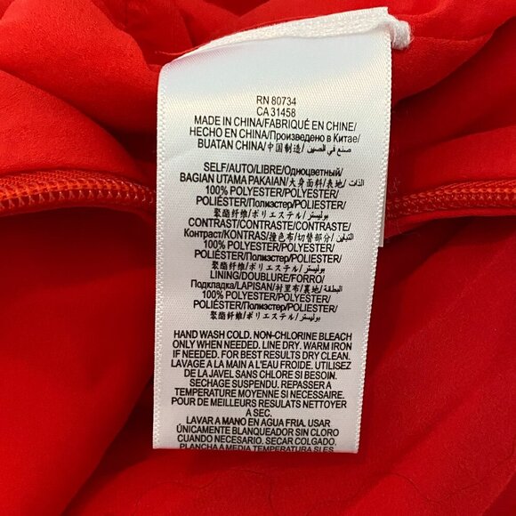 BCBGMaxAzria Brielle open back pleated red mini dress, Size 0, evening, party - Picture 10 of 10